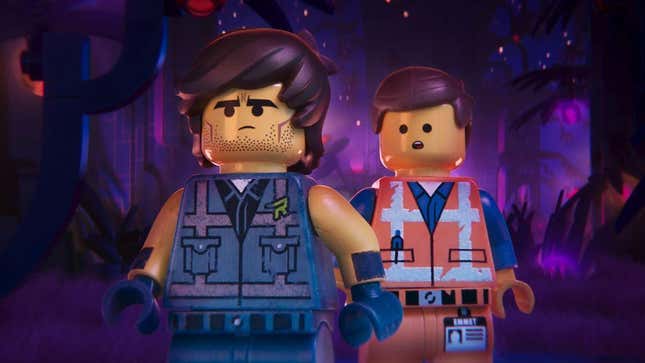 Rex Dangerwest and Emmett in The Lego Movie 2.